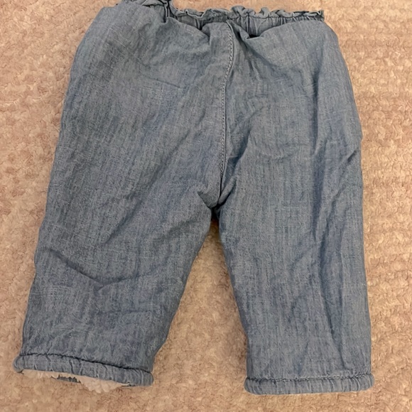GAP fleece-lined chambray pants - Picture 3 of 3